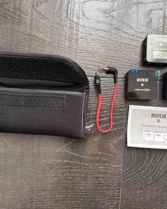 RODE microfono wireless GO II doppio canale doppio