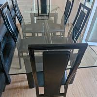 tavolo Le Corbusier + 6 sedie Cassina 