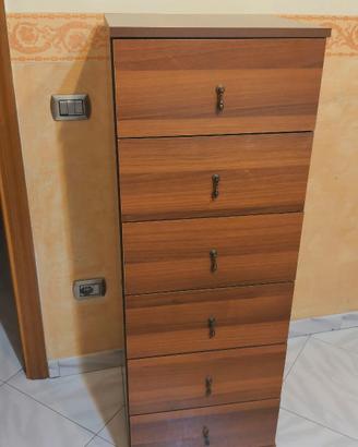cassettiera sei cassetti