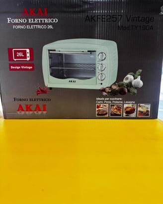 Forno elettrico AKAI in stile vintage, 26 litri
