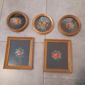 N. 5 QUADRETTI AD UNCINETTO, VINTAGE