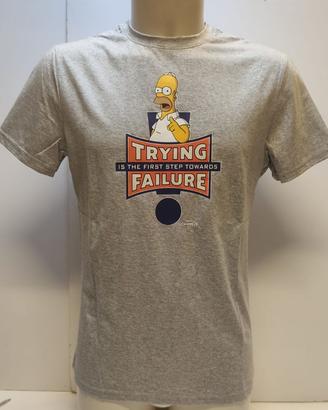 T-Shirt  tg. L con stampa Homer Simpson
