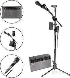 RockJam Superkit conBluetooth karaoke  2 microfoni