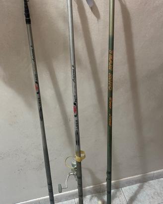 Canne da pesca professionale usate da ex gatista