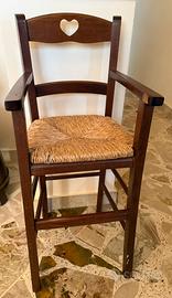 Seggiolone in legno