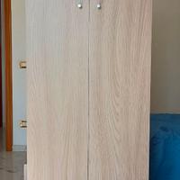 ARMADIO 2 ANTE BATTENTI EFFETTO OLMO CHIARO