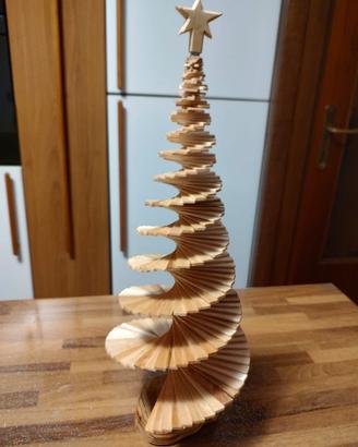 Alberi natale legno fatti a mano