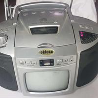 radio portatile con  tv e lettore cd.
