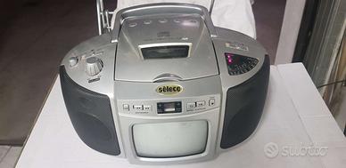 radio portatile con  tv e lettore cd.