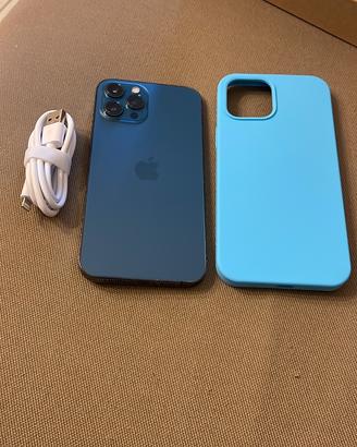 Iphon 12 pro max colore blu con batteria nuova
