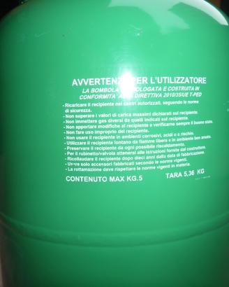 Bombola gas 5 kg