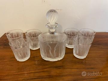 Whisky LALIQUE  (6 Bicchieri + Bottiglia)