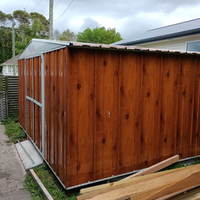 Box lamiera deposito Acciaio 403x269cm fin legno