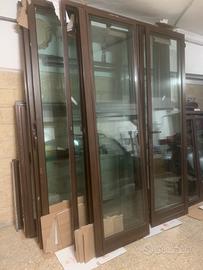 Infissi alluminio color legno