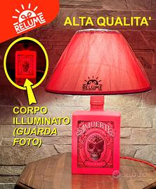 Lampada con bottiglia AMUERTE RED Coca Gin (foto!)