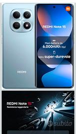 XIAOMI Redmi Note 15, Smartphone 8+256GB sigilato 