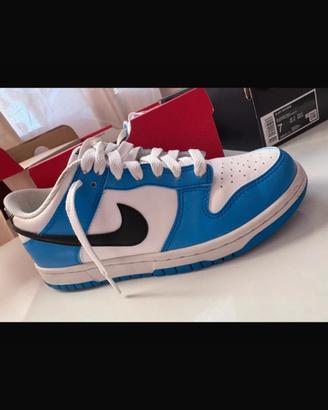 Nike dunk high celeste e bianca