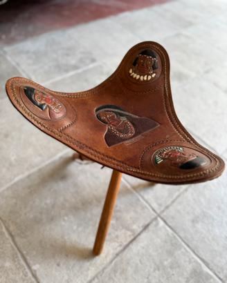 Sgabello in cuoio colombia