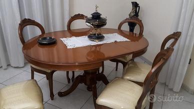 Tavolo con 6 sedie + Sala da pranzo - Arredamento e Casalinghi In vendita a  Caserta