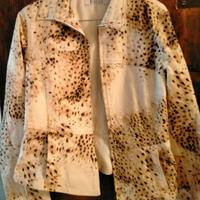 MARELLA giubbotto estivo foderato 44/46 animalier