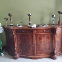 credenzone   impellicciato in noce 