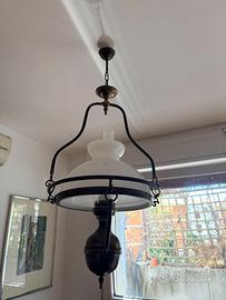 Lampadario a Sospensione Stile Lampada a Petrolio