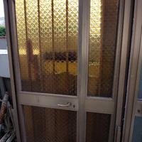 Porta in allum. doppia anta rinforzata di ingresso