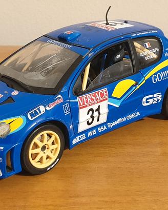 Modellino PEUGEOT 206 WRC Solido scala 1/18