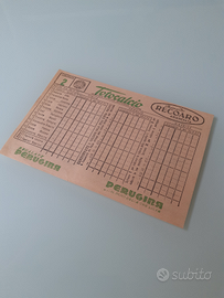 Schedina Totocalcio di 72 anni fa , anno 1953