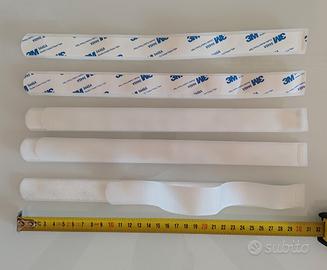 strisce velcro adesivo 3M bianco 
