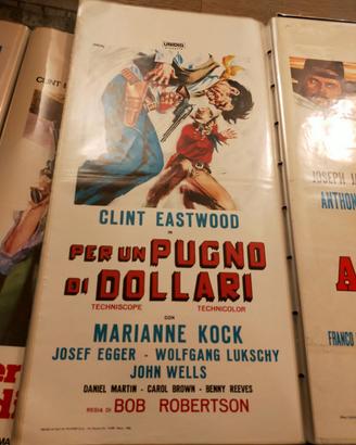 LOCANDINA ORIGINALE PER UN PUGNO DI DOLLARI 
