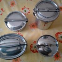 Portavivande Portapranzo Pentolini Acciaio 