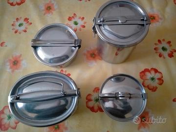 Portavivande Portapranzo Pentolini Acciaio 