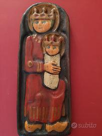 Bassorilievo in legno- arte sacra
