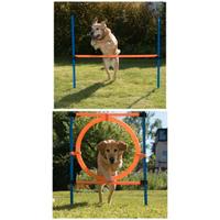 Salto e Anello Agility cane (due Set Completi)
