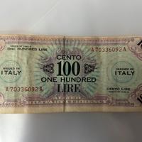 Banconota 100 lire AM-LIRA