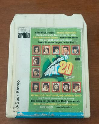 musicassetta vintage, nastro 8- anni 70