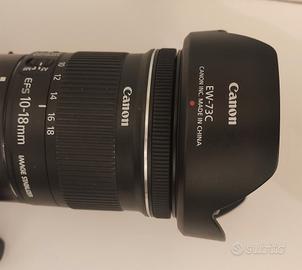 Obiettivo Canon ef-s 10-18 stabilizzato
