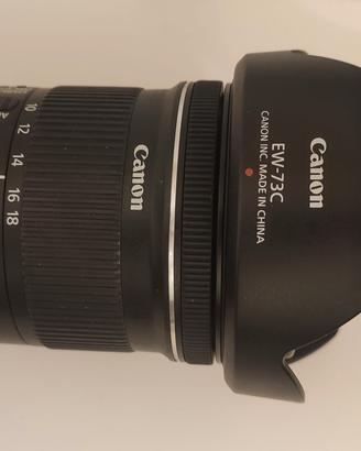 Obiettivo Canon ef-s 10-18 stabilizzato
