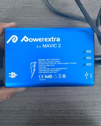 Caricabatterie Multiplo Powerextra per DJI Mavic 2