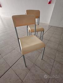 Sedie scolastiche vintage  set da 4