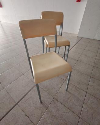 Sedie scolastiche vintage  set da 4