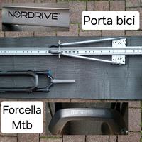 Porta bici auto + Forcella Mtb