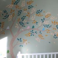 grande stencil alberi - dipinto