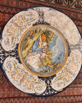 Piatto in maiolica 56cm