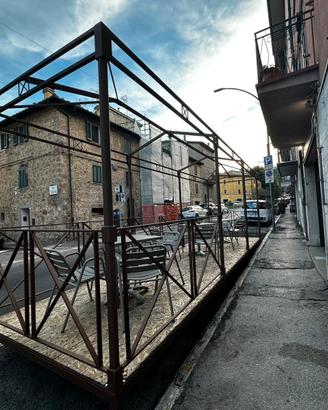 Gazebo in ferro 7.50 x 1.90