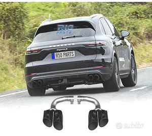 TERMINALI SCARICO PORSCHE CAYENNE 17- LOOK S NERO