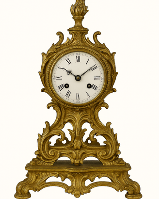 Orologio Antico da Tavolo in Ottone