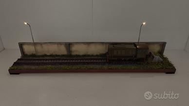 Diorama plastico espositore Ferroviario FS 1/87