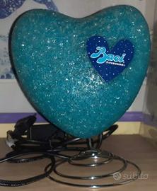 1 Lampada design Cuore blu Baci Perugina lamp luce